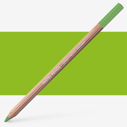 Caran d'Ache : Pastel Pencil : Middle Moss Green 10%