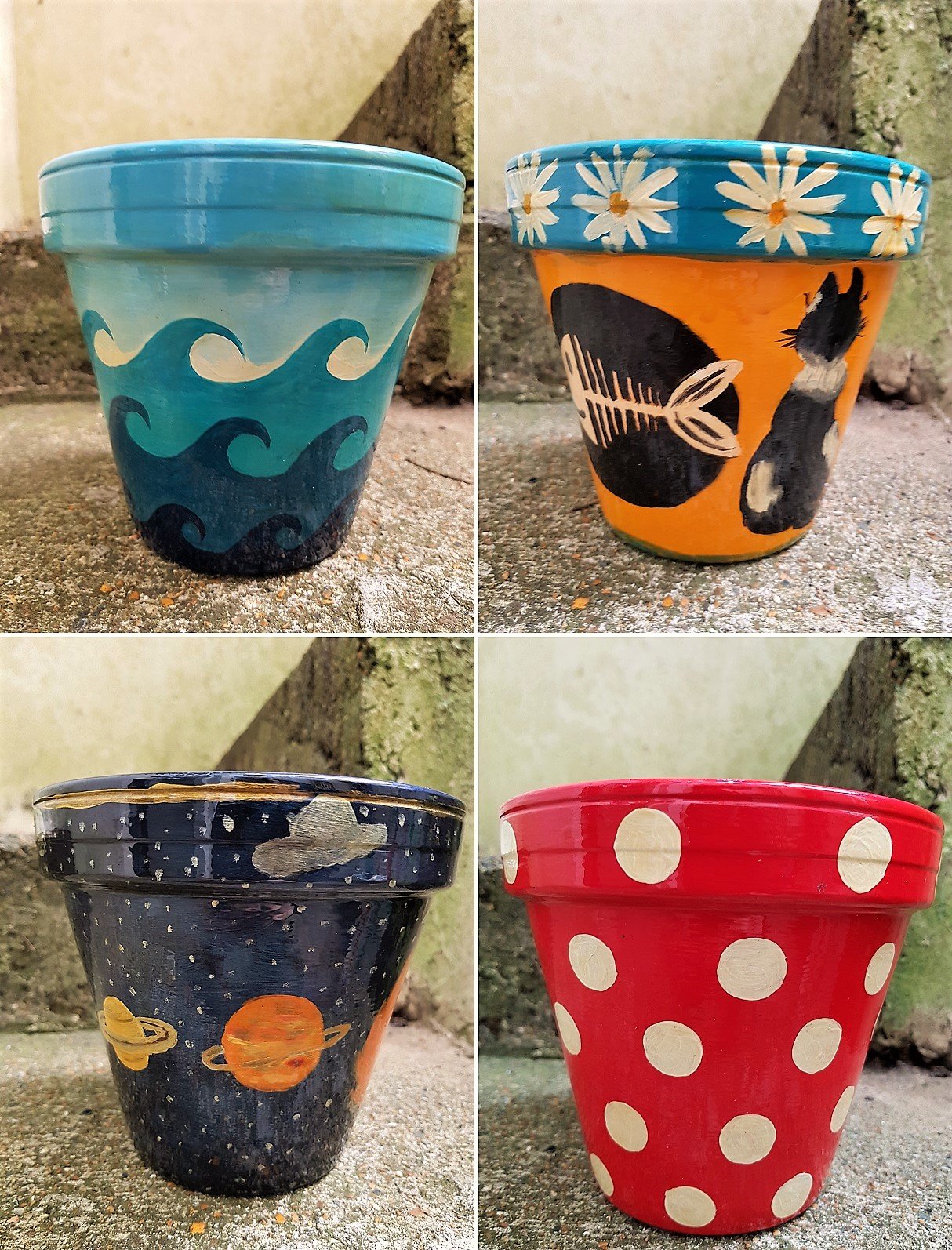 Painting Flower Pots with Acrylics - Lawrence Art Supplies UK