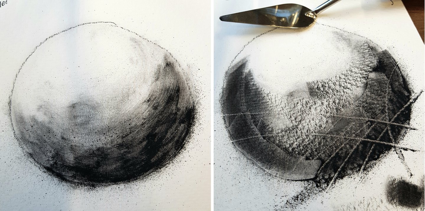 Powdered Charcoal Sphere Darkness Combined