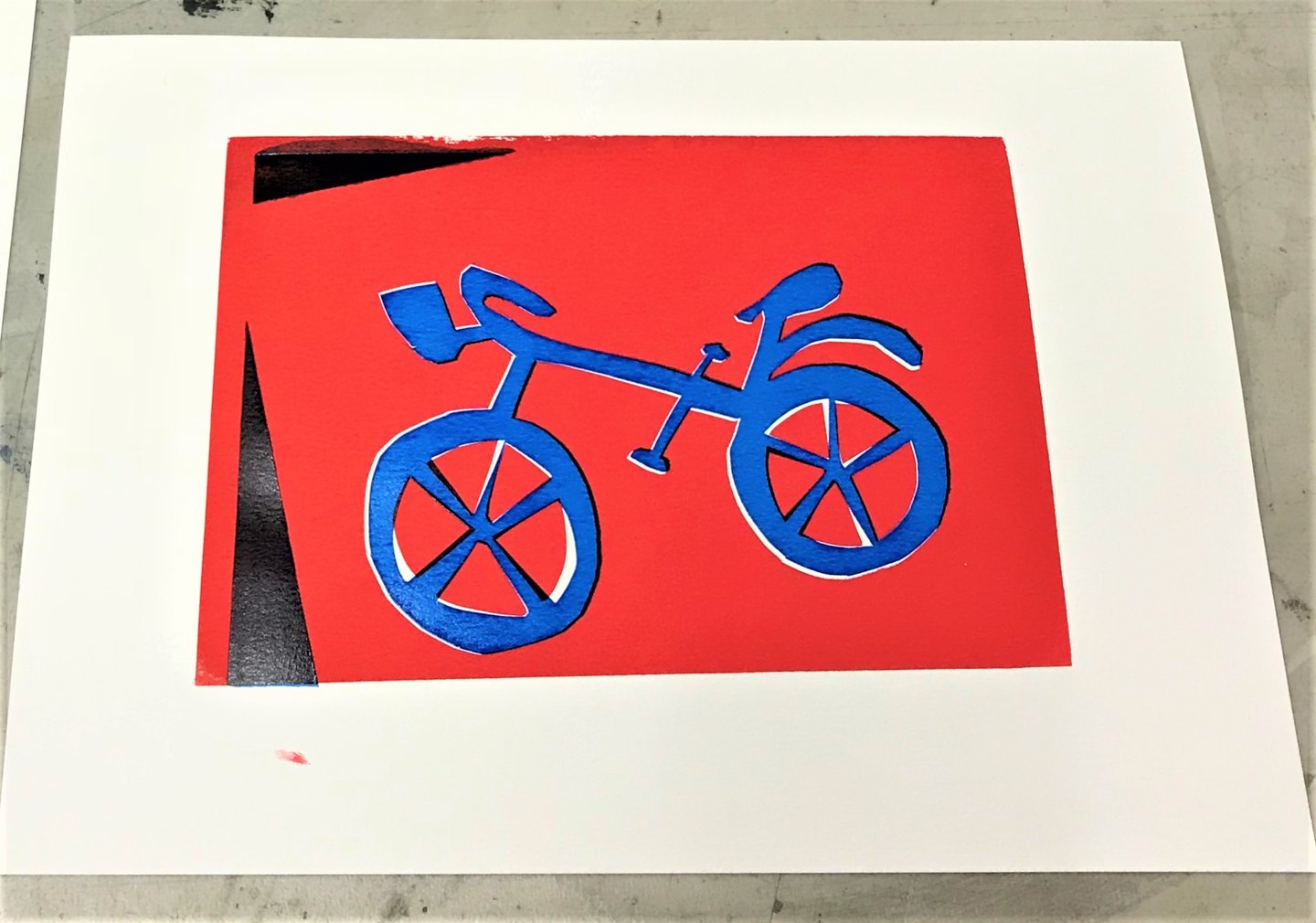 Screen printing Demo Georgias Bike for blog