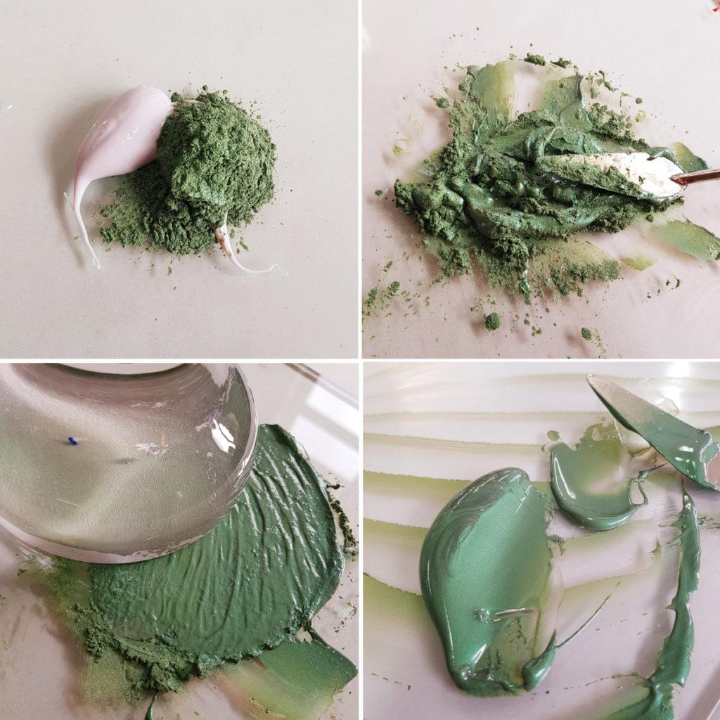 Spring Green Relief Ink with Caligo Extender 1024x1024