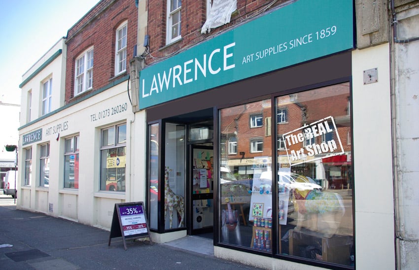 shop front with sticker 1