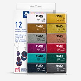 Staedtler : Fimo : Effect : Colour Pack 12 Half Blocks : Sparkle