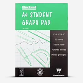 Clairefontaine : Chartwell Graph Pad : 1/10, 1/2 & 1 Grid: A4 : 50 Sheets