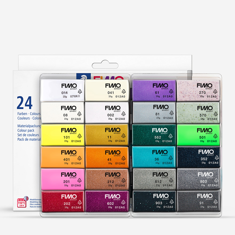 Staedtler Fimo Effect Colour Pack 24 Half Blocks