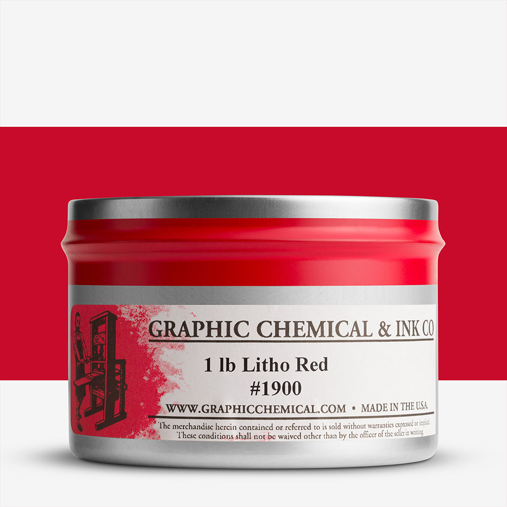 Graphic Chemical : Lithographic Ink : 454g : Litho Red