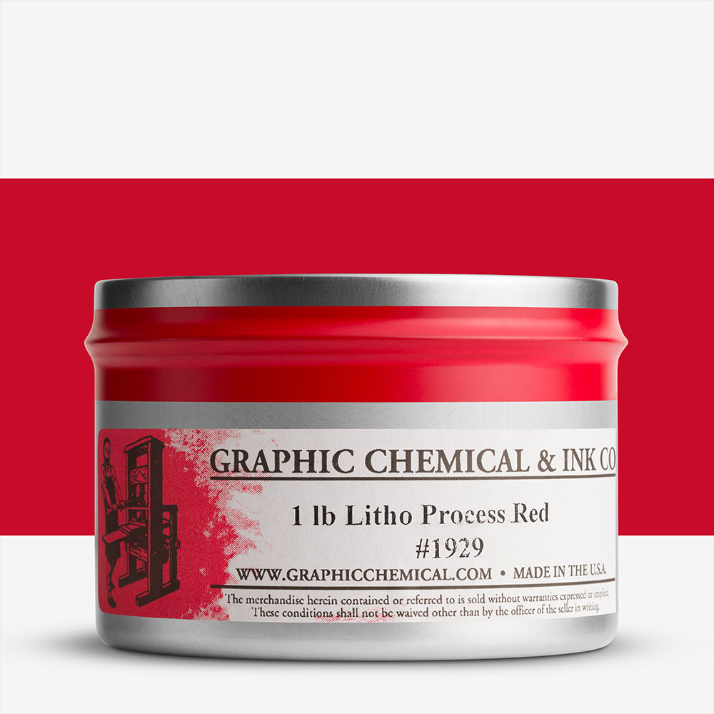 Graphic Chemical Lithographic Ink 454g Process Red