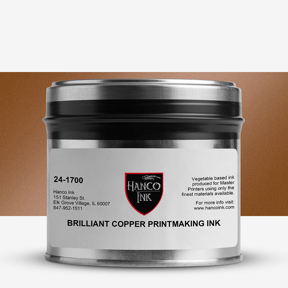 Hanco : Printmaking Ink : 454g : Brilliant Copper