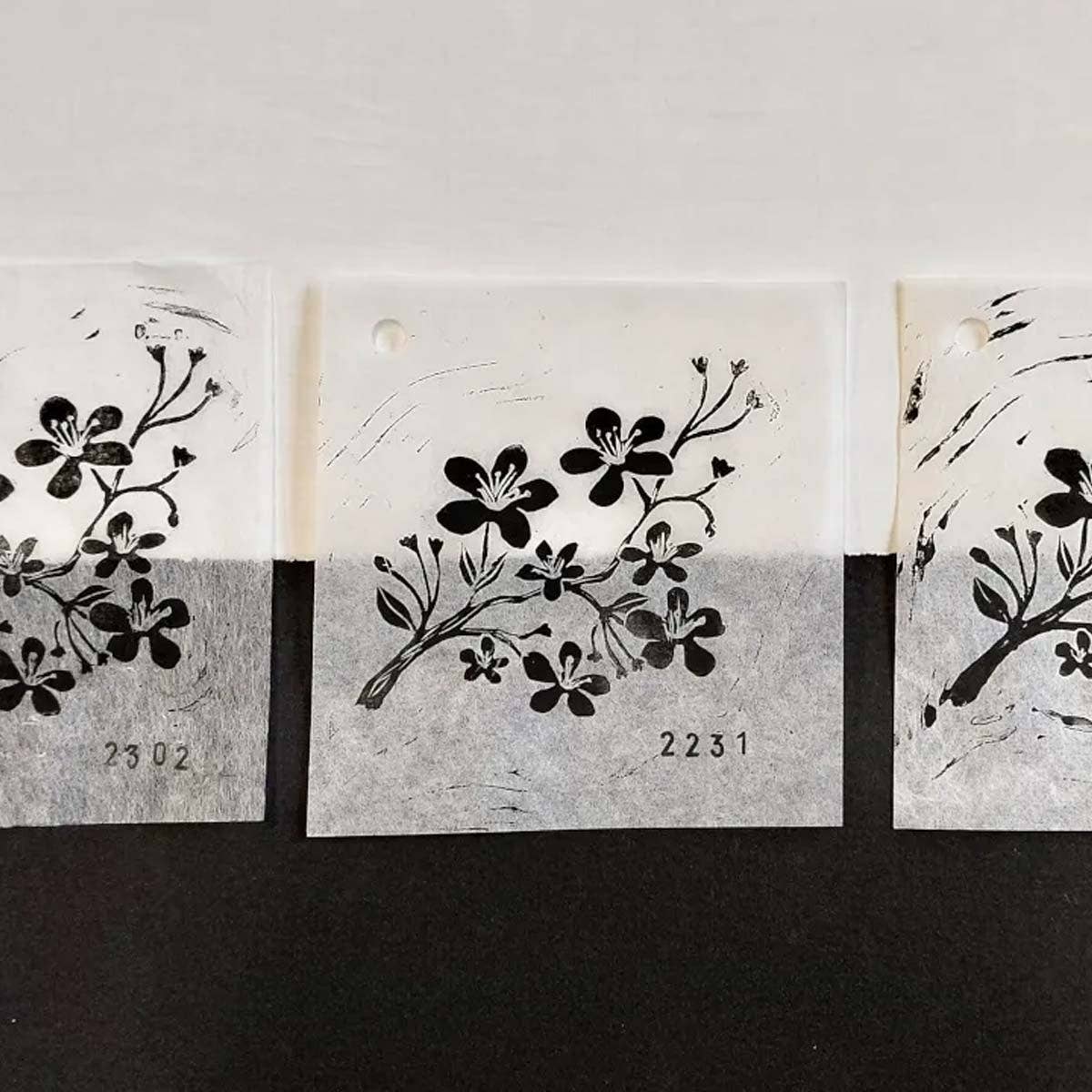 Testing and comparing Japanese Printmaking Papers
