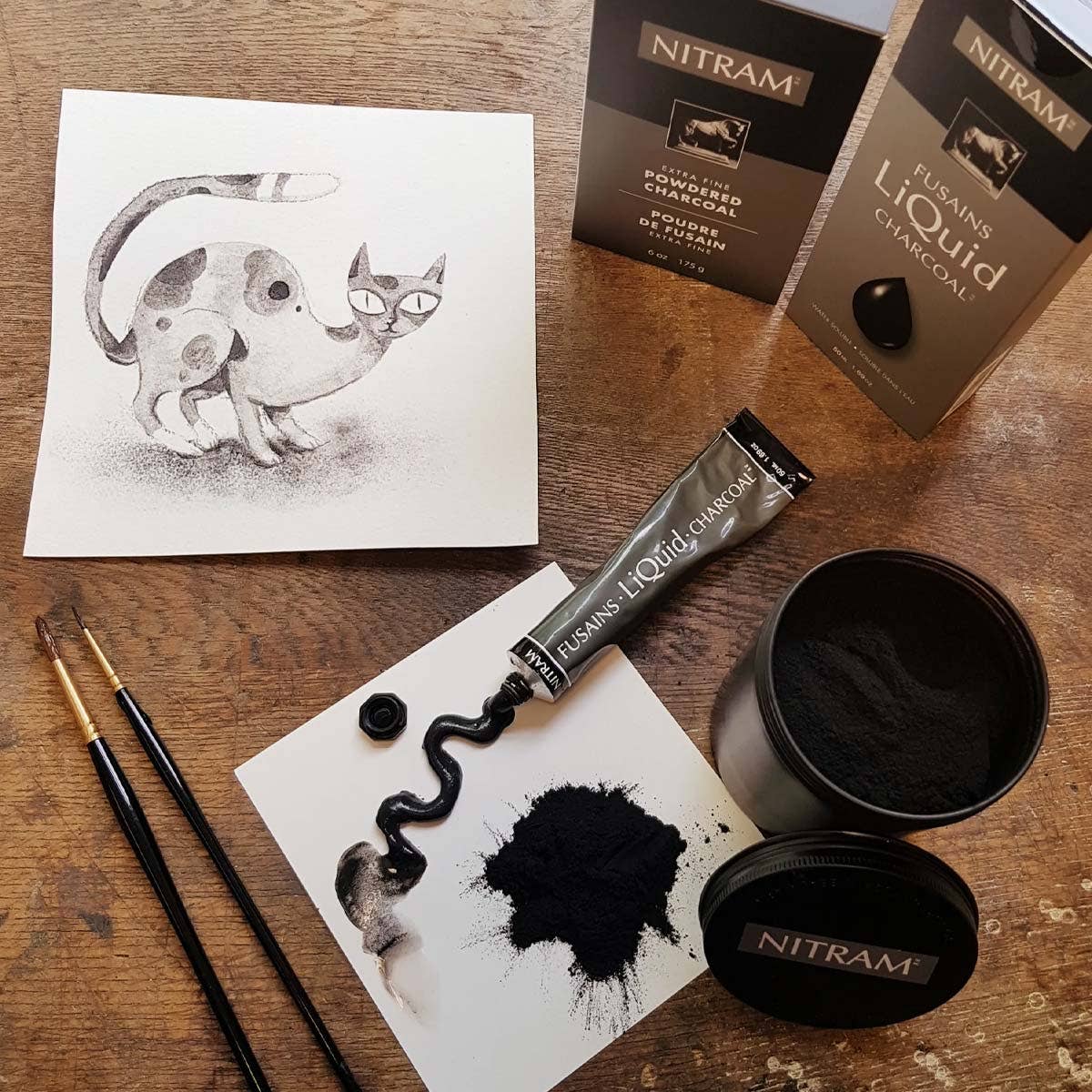 Testing Nitram Powdered & Liquid Charcoals